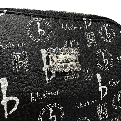 b.b. Simon BB Pattern Sling Bag - Black - Dudes Boutique