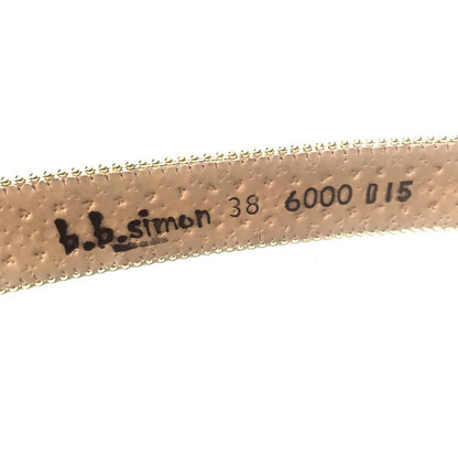 b.b. Simon Fully Loaded 'Gold Croc' Crystal Belt - Dudes Boutique