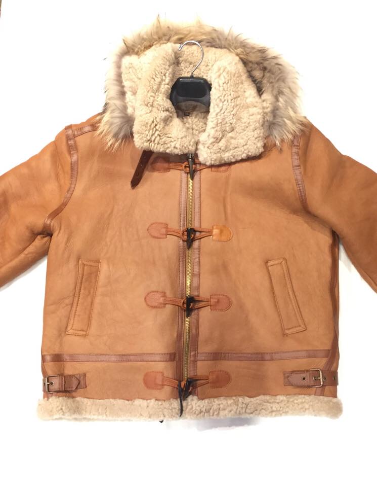 Kashani Buckle Maple Curly Shearling Jacket - Dudes Boutique