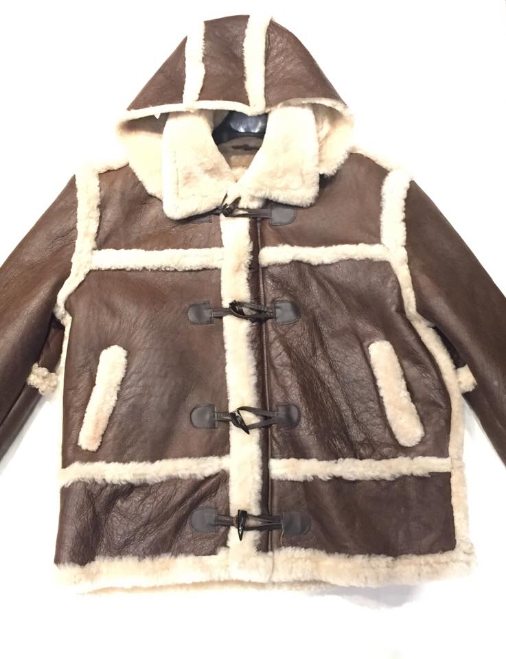 Kashani Tall Chocolate Cream Shearling Jacket - Dudes Boutique