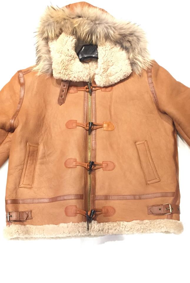 Kashani Buckle Maple Curly Shearling Jacket - Dudes Boutique