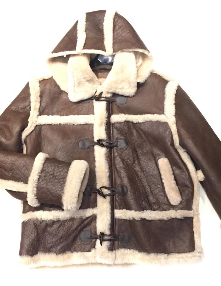 Kashani Tall Chocolate Cream Shearling Jacket - Dudes Boutique