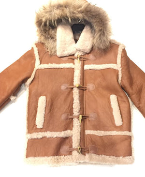 Kashani Maple Fox Shearling Hooded Jacket - Dudes Boutique