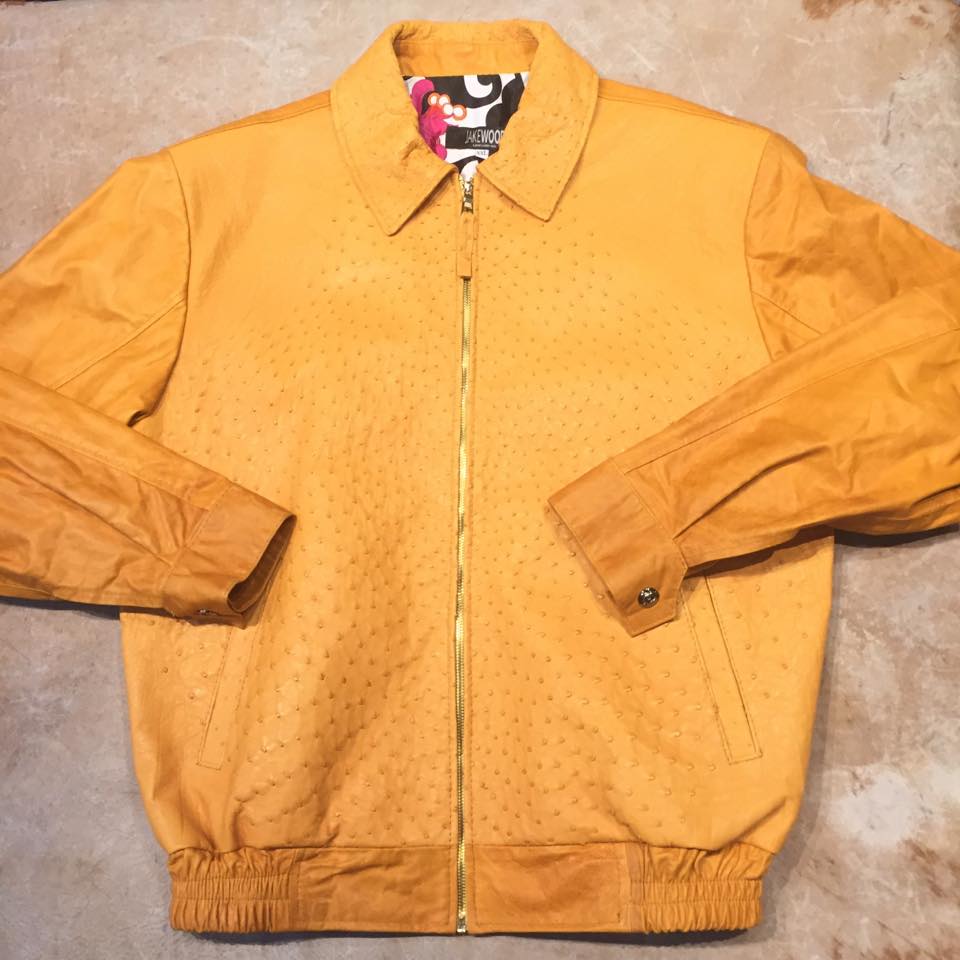 Kashani Peanut Full Ostrich Quill Bomber - Dudes Boutique
