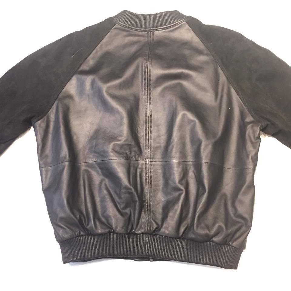 Jakewood Blackout Suede Lamb Classic Bomber Jacket - Dudes Boutique