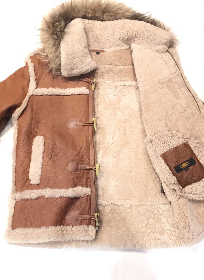 Kashani Maple Fox Shearling Hooded Jacket - Dudes Boutique