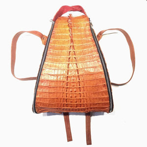 Kashani All-Over Cognac Alligator Backpack - Dudes Boutique