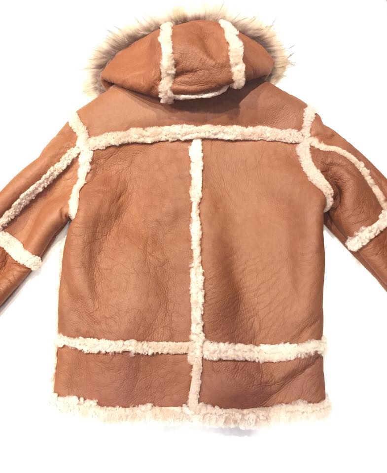 Kashani Maple Fox Shearling Hooded Jacket - Dudes Boutique