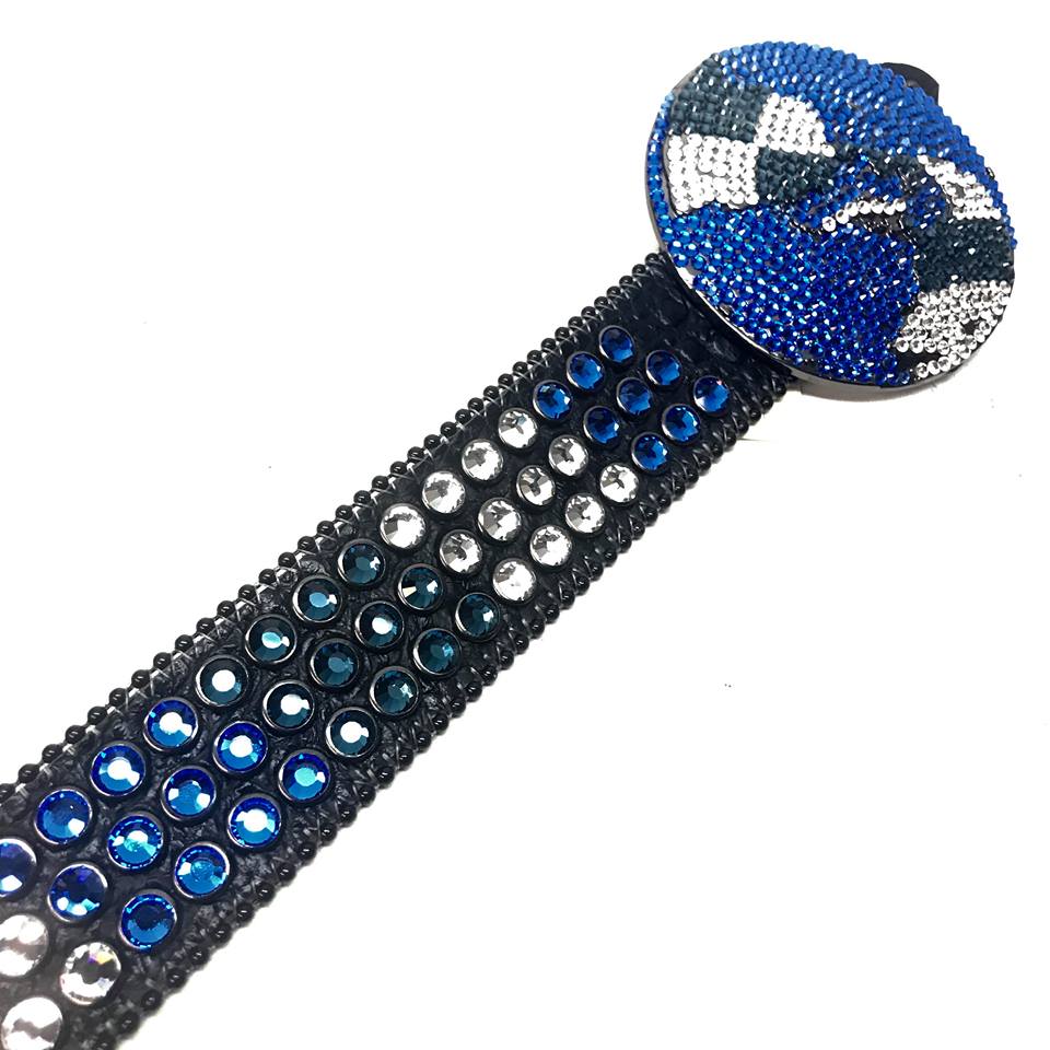 B.b. Simon Triple Row Blue Globe Buckle Belt – Dudes Boutique