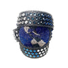 b.b. Simon Triple Row Blue Globe Buckle Belt - Dudes Boutique