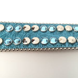 b.b. Simon 2182A86 'Sky Blue' Crystal Belt - Dudes Boutique