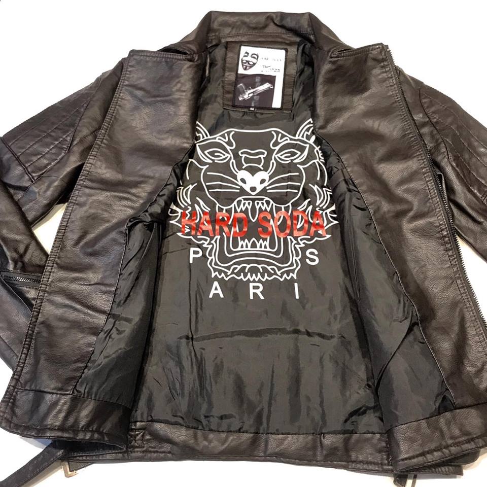 Hard Soda Men's Brown Studded Biker Jacket - Dudes Boutique