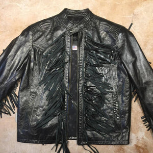 G-Gator Adult Gator Black Tassle Bomber Jacket - Dudes Boutique