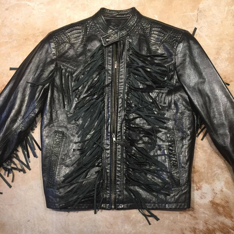 G-Gator Adult Gator Black Tassle Bomber Jacket - Dudes Boutique