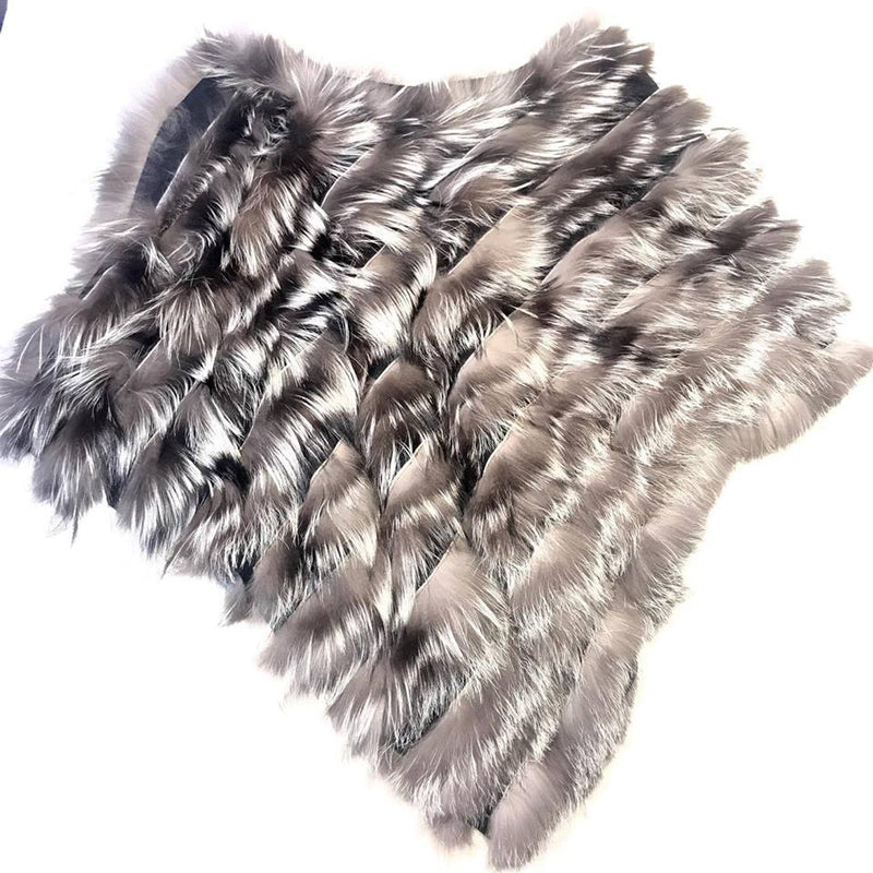 Winter Fur Ladies Fox Fur Shawl - Dudes Boutique