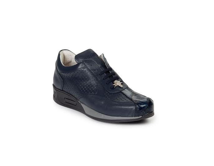 Mauri - M770 Crocodile Perforated Nappa Leather Sneakers – Dudes