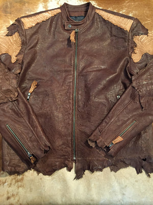 G-Gator Chocolate Alligator/Lamb Jacket - Dudes Boutique