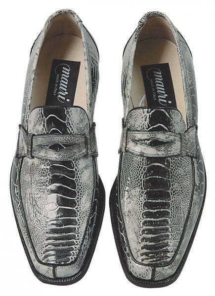 Mauri - 4323 Cambridge Ostrich Leg Penny Loafers - Dudes Boutique