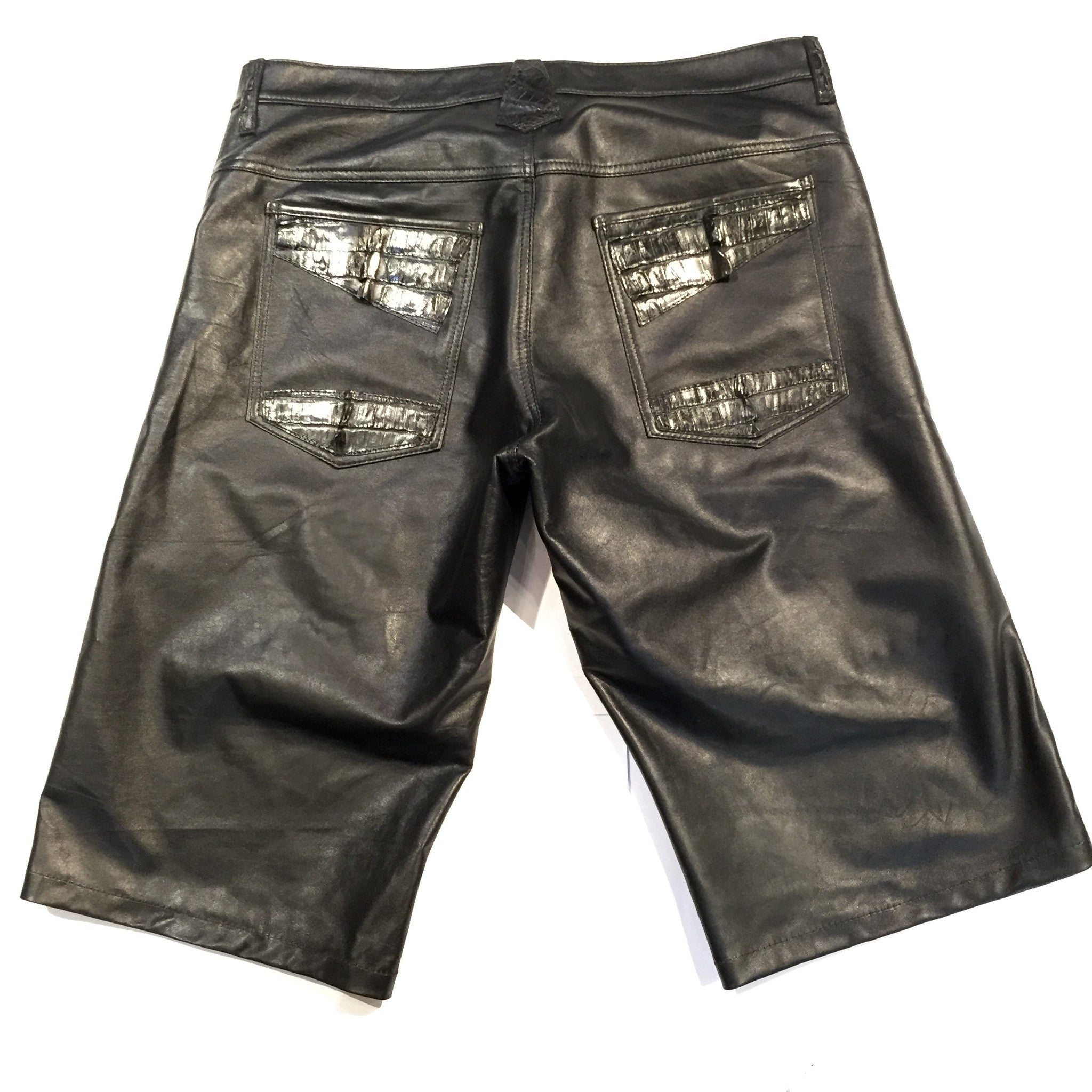 G-Gator - Alligator/Lambskin Shorts - Dudes Boutique