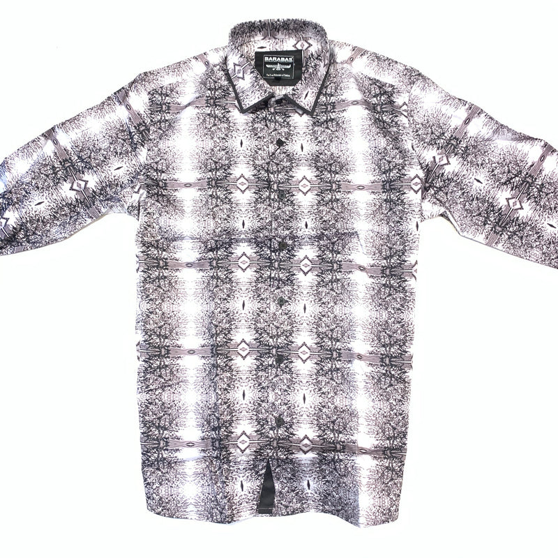 Barabas Charcoal Vision Button Up Shirt - Dudes Boutique