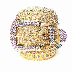 b.b. Simon Golden Teju Fully Loaded Crystal Belt - Dudes Boutique