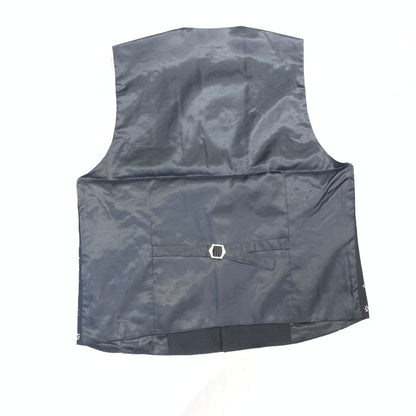 Barocco Men's Black Silver Crystal Dress Vest - Dudes Boutique