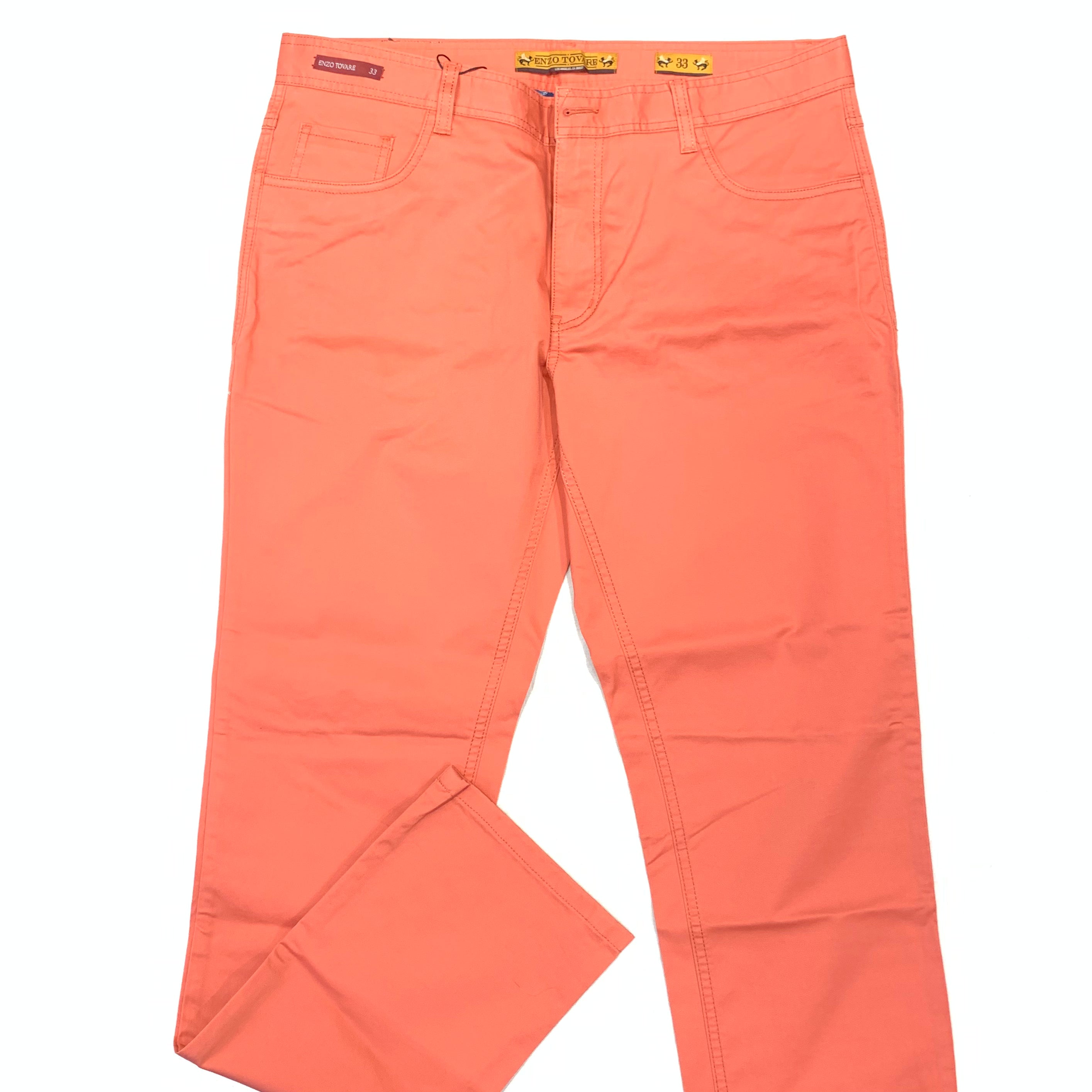 Enzo Men's Burnt Orange High-end Pants - Dudes Boutique