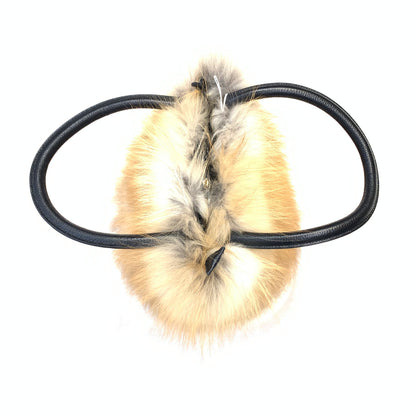Kashani Ladies Red Fox Fur Handbag - Dudes Boutique