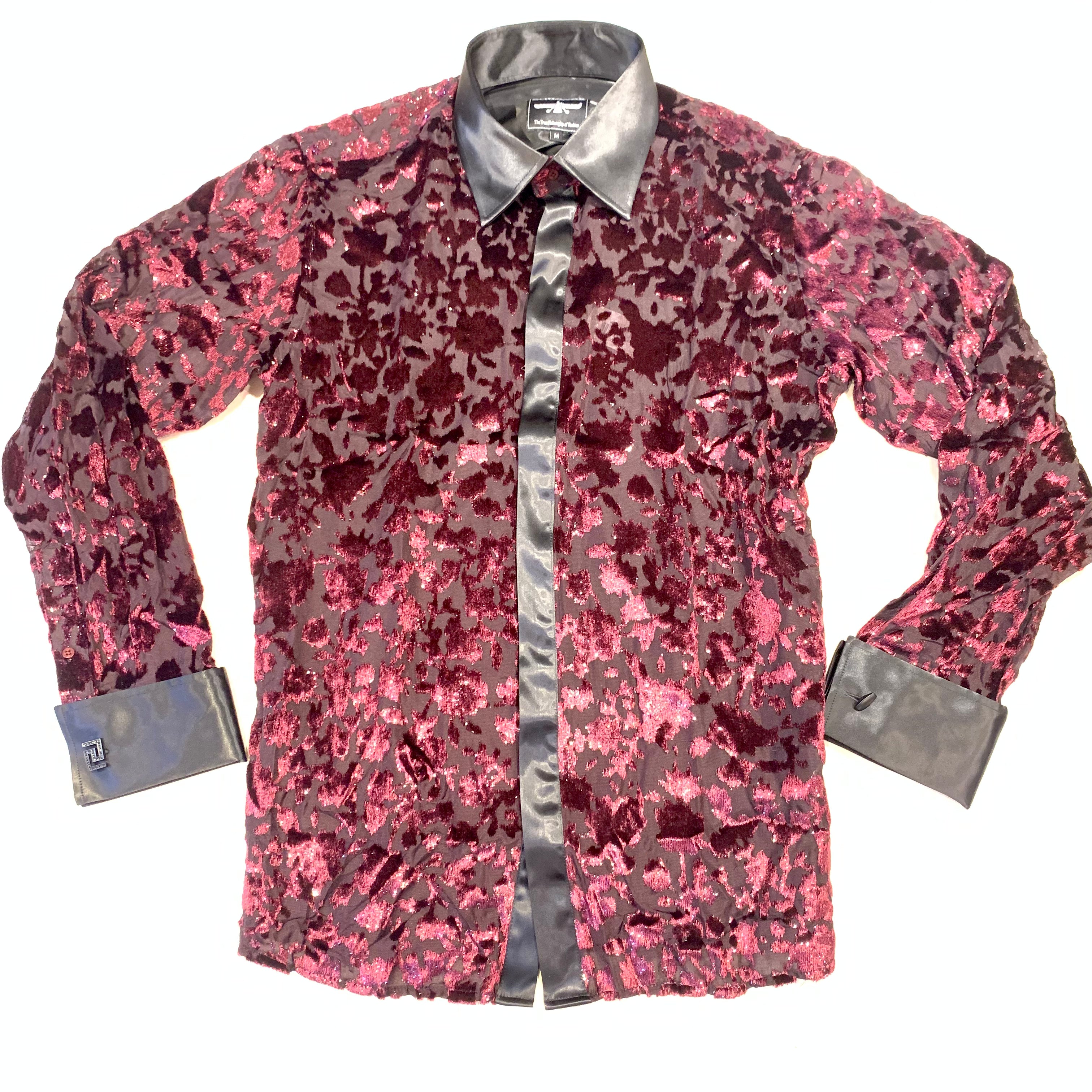 Barabas SOPHISTICATED Wine Shine Button Up Shirt - Dudes Boutique