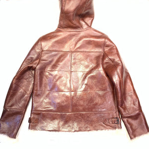 Barya NewYork Ladies Whiskey Lambskin Hooded Shearling - Dudes Boutique