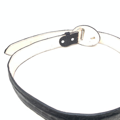 Kashani Black Crocodile Belt - Dudes Boutique