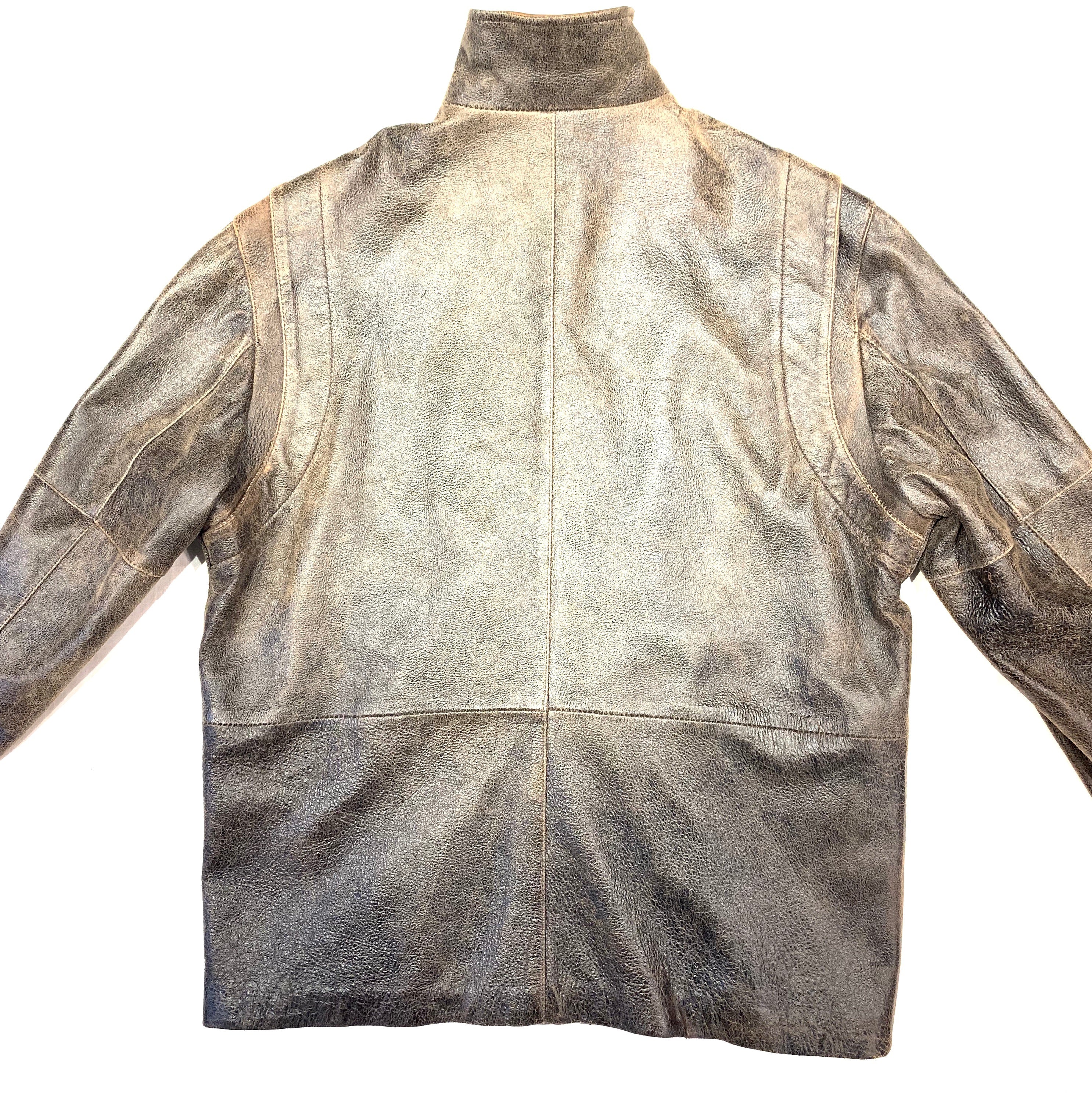 Jose Luis Naked Crackle Jungle Suede Jacket - Dudes Boutique