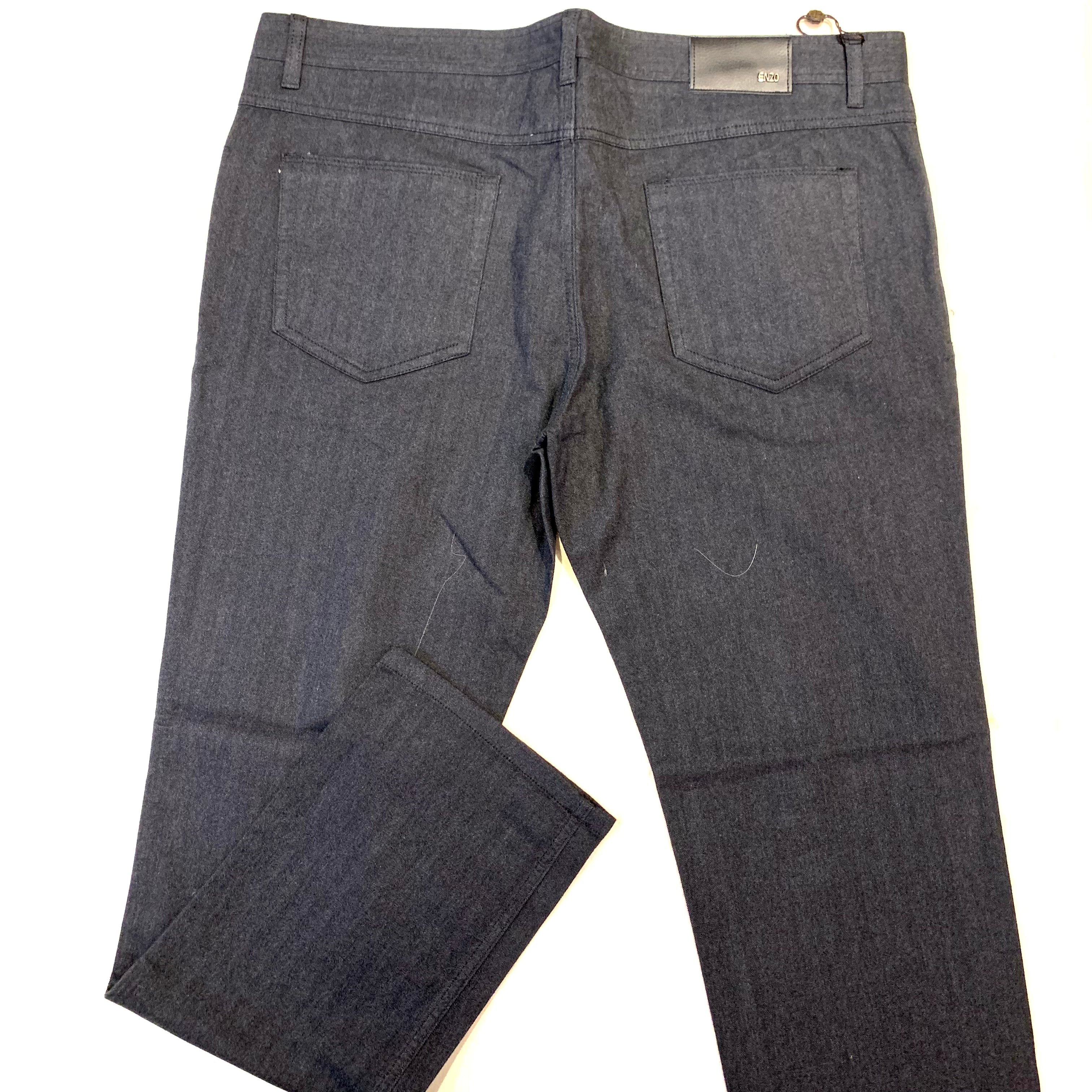 Enzo Alpha-324 Charcoal High-end Pants - Dudes Boutique