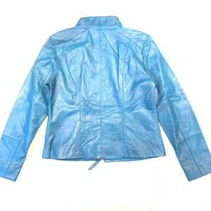 Scully Ladies Western Ocean Blue Lambskin Jacket - Dudes Boutique