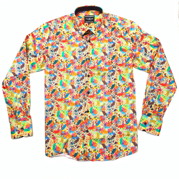 Barabas Paint Drop Button Up Shirt - Dudes Boutique