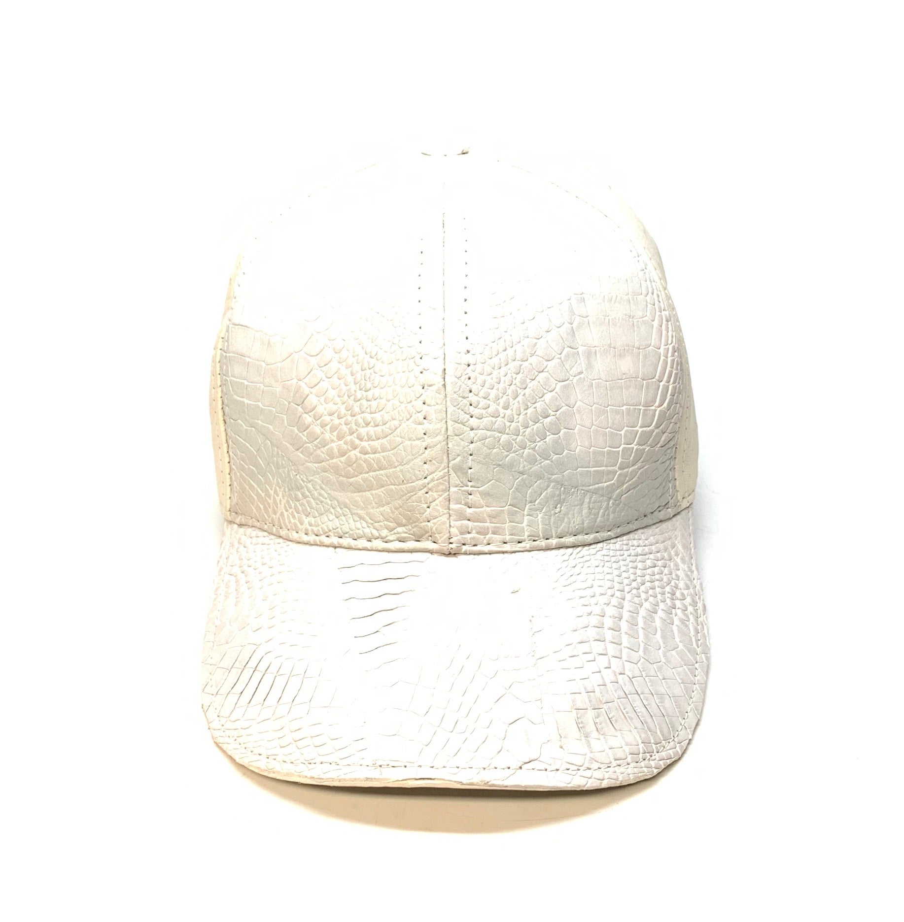 Kashani Champagne Alligator & Ostrich Quill StrapBack Hat - Dudes Boutique