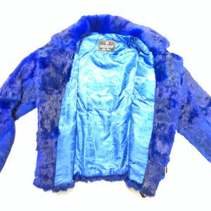 Kashani Blue Rabbit Biker Jacket - Dudes Boutique