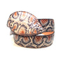 Los Altos Multicolored Cobra Head Snakeskin Belt - Dudes Boutique