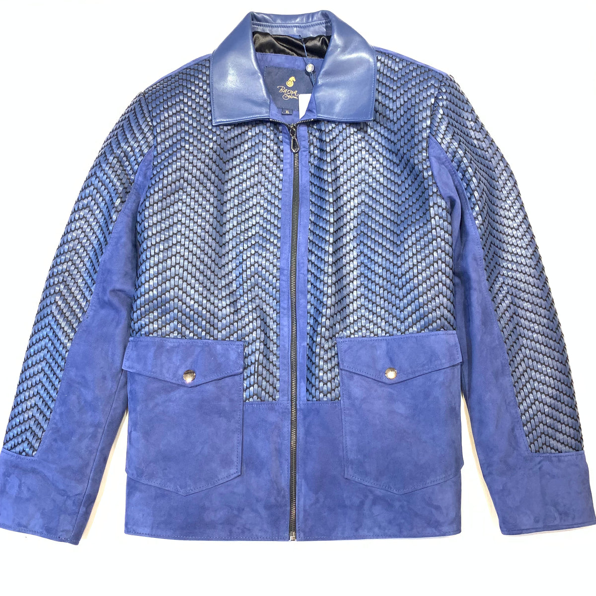 Kashani Men's Two Tone Blue Double Pocket Jacket - Dudes Boutique