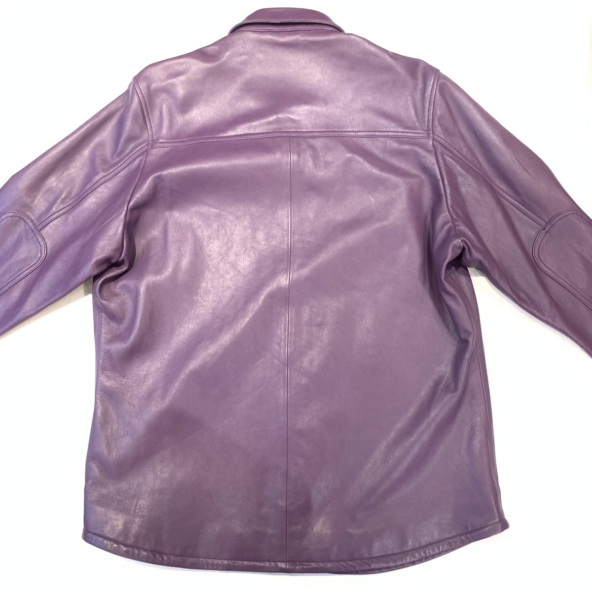 Kashani Men's Purple Lambskin Button-Up Shirt - Dudes Boutique