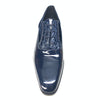 Mauri 4993/2 Wonder Blue Crocodile/Velvet/Patent Leather Dress Shoes - Dudes Boutique