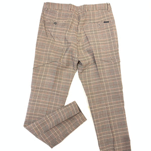 Barabas GLISTER Red/Brown Plaid Trousers - Dudes Boutique