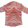 Barabas Red Geometric Grid Button Up Shirt - Dudes Boutique