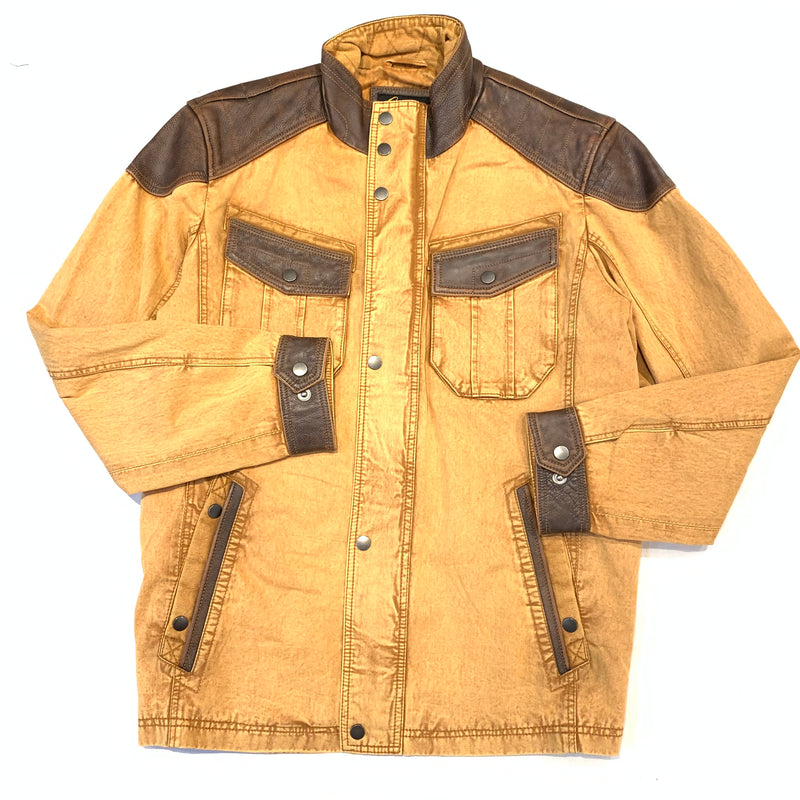 Scully Men's Canvas Leather Cargo Jacket - Dudes Boutique