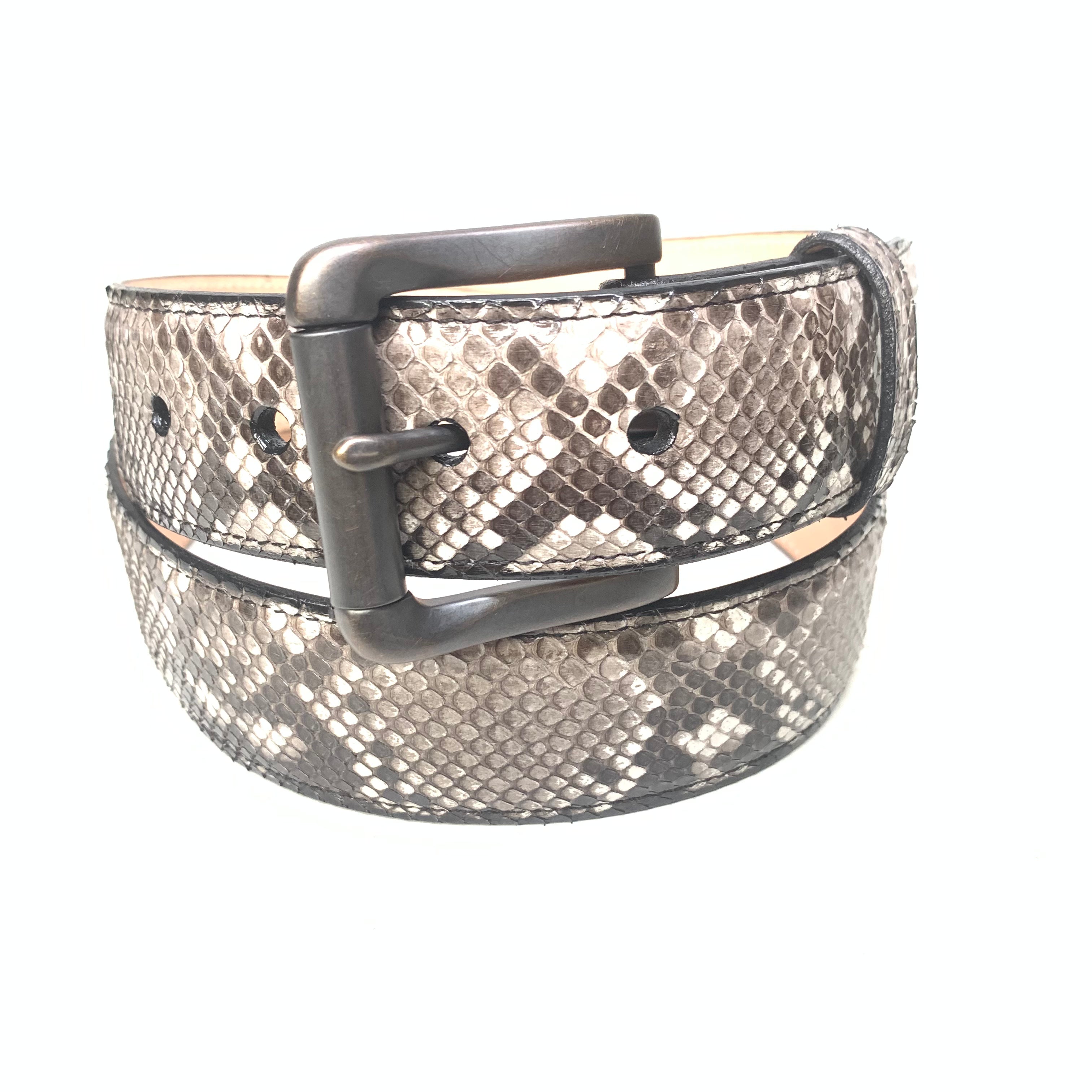 Kashani Natural Cobra Snakeskin Belt - Dudes Boutique