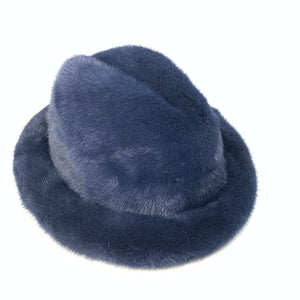 Kashani Men's Navy Full Mink Fur Top Hat - Dudes Boutique