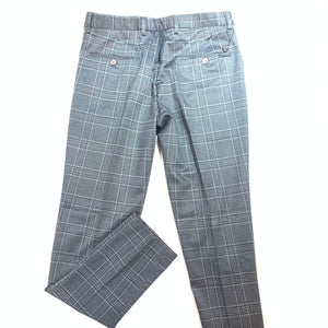 Barabas Black/Grey Checkered Plaid Dress Pants - Dudes Boutique