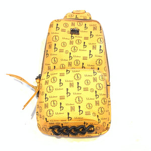 b.b. Simon BB Pattern Sling Bag - Butterscotch - Dudes Boutique