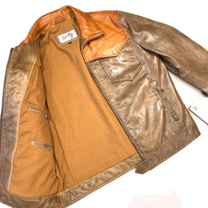 Scully Men's Cognac Brown Leather Western Jacket - Dudes Boutique