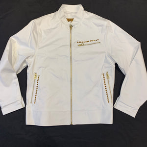 Prestige Men's White Gold Crystal Jacket - Dudes Boutique